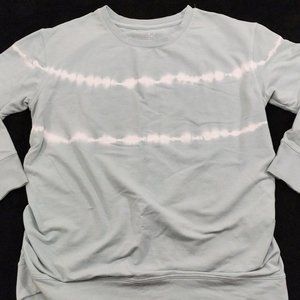 Isabel Maternity Sweatshirt Size Large‎ Blue and White #1261